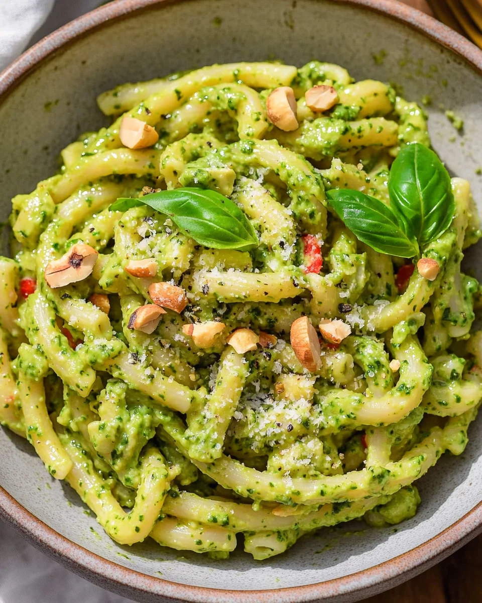 Vegan Avocado Pesto Pasta