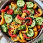 Viral TikTok Cucumber & Bell Pepper Salad