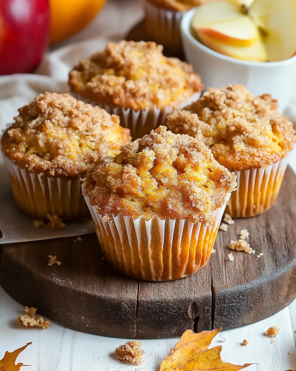 Apple Pumpkin Streusel Muffins Small Batch