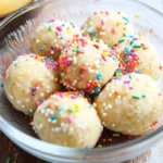 Applesauce Birthday Cake Protein Balls