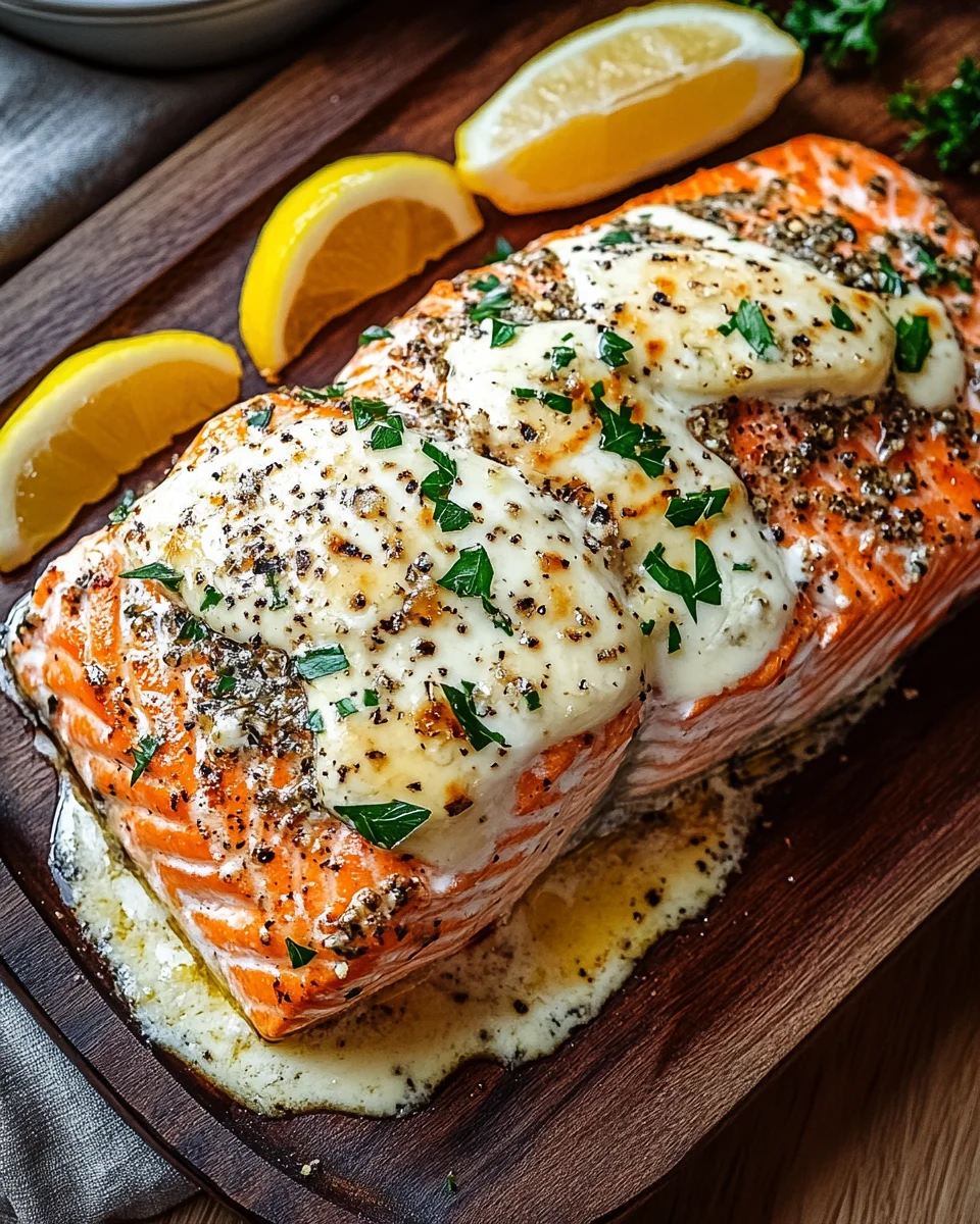 Baked Boursin Salmon