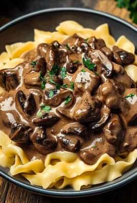Beef Stroganoff with Egg Noodles