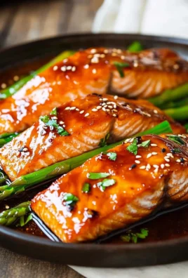 Bourbon Glazed Salmon