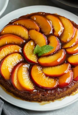 Bourbon Peach Upside-Down Cake