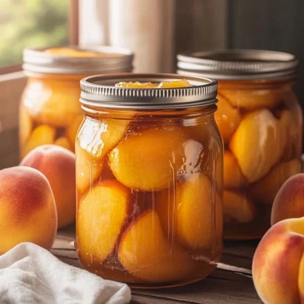Canning Peaches in Light Syrup