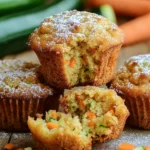 Carrot Cake Zucchini Muffins