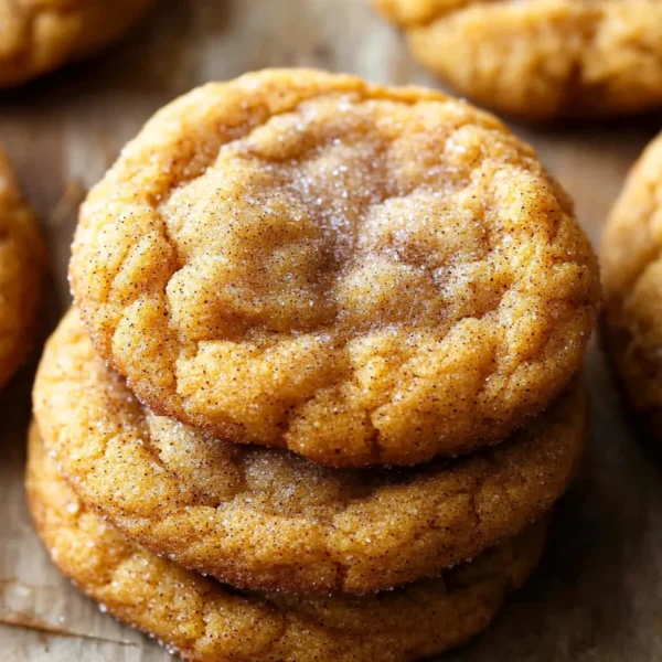 Chewy Pumpkin Snickerdoodle Cookies