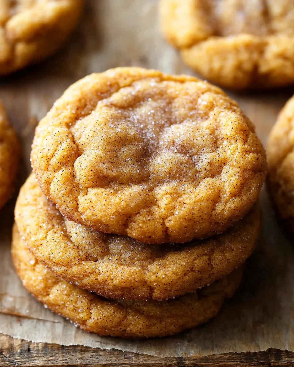 Chewy Pumpkin Snickerdoodle Cookies