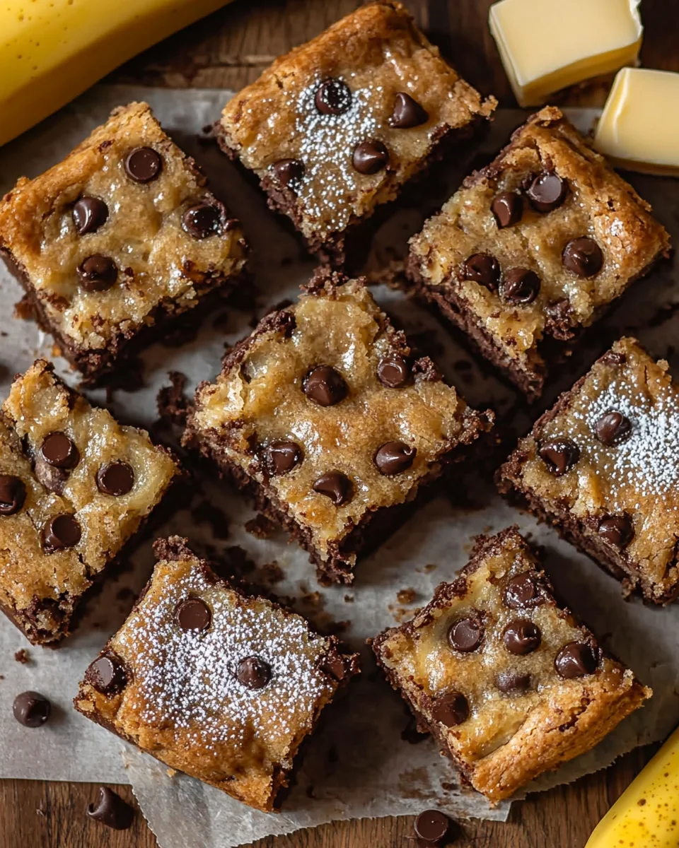 Chocolate Chip Banana Bars Recipe