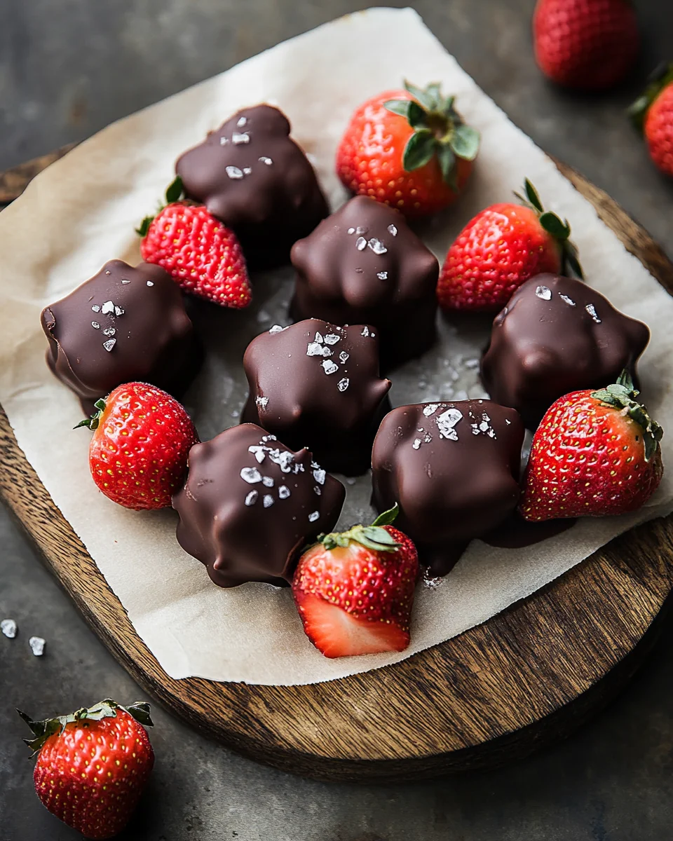 Chocolate Strawberry Frozen Yogurt Bites