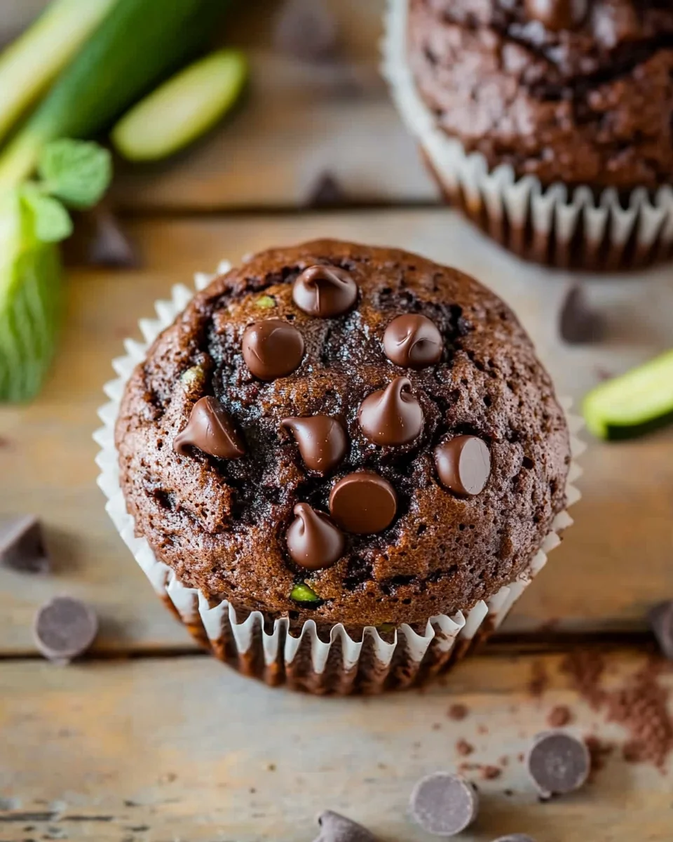 Chocolate Zucchini Muffins
