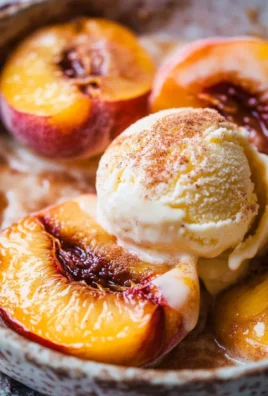 Cinnamon Sugar Baked Peaches