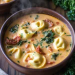 Creamy Tuscan Tortellini Soup