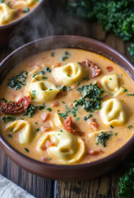 Creamy Tuscan Tortellini Soup