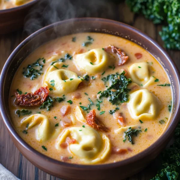 Creamy Tuscan Tortellini Soup