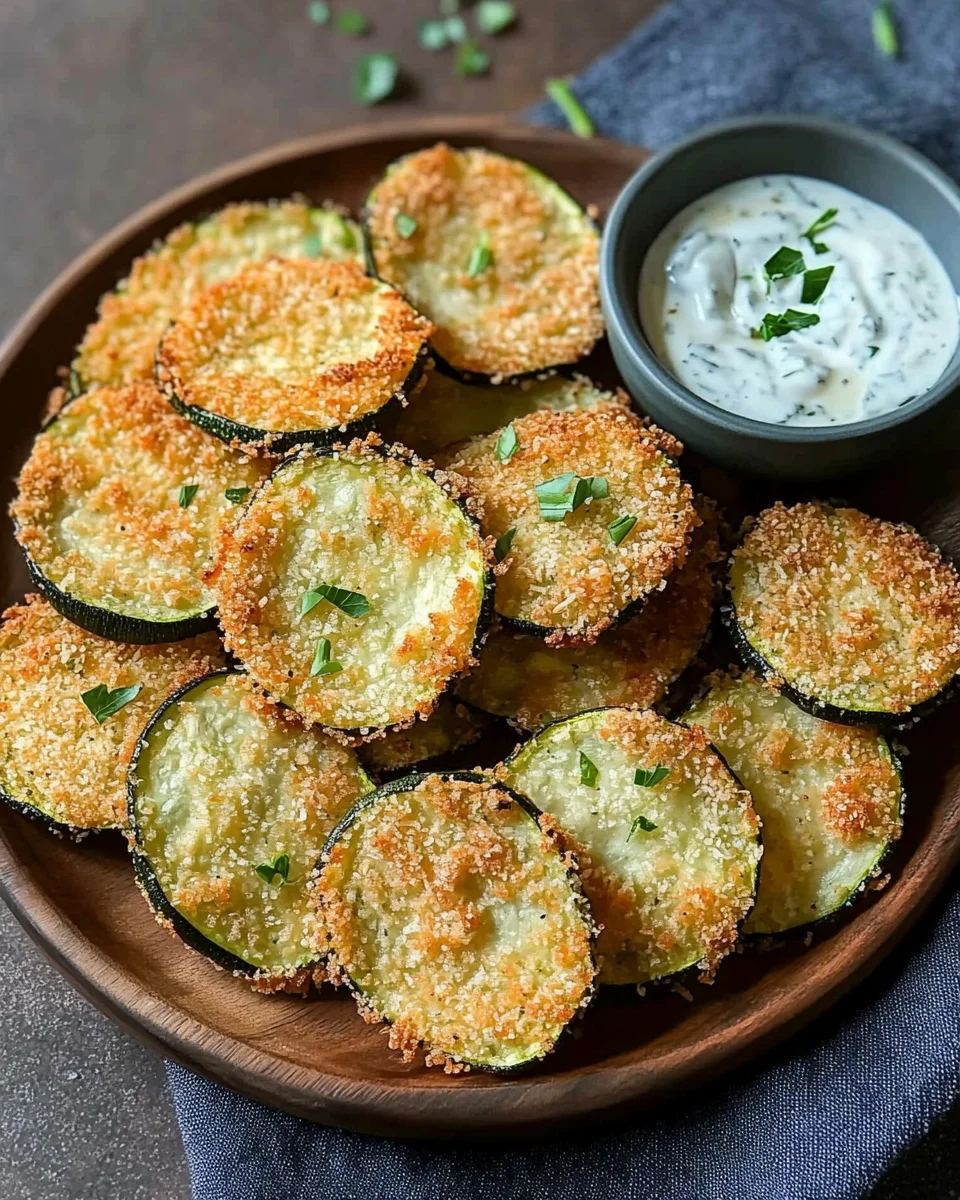 Crispy Baked Zucchini Chips