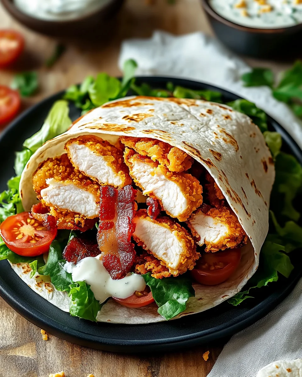 Crispy Chicken Bacon Ranch Wrap