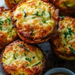 Crispy Parmesan Zucchini Potato Muffins