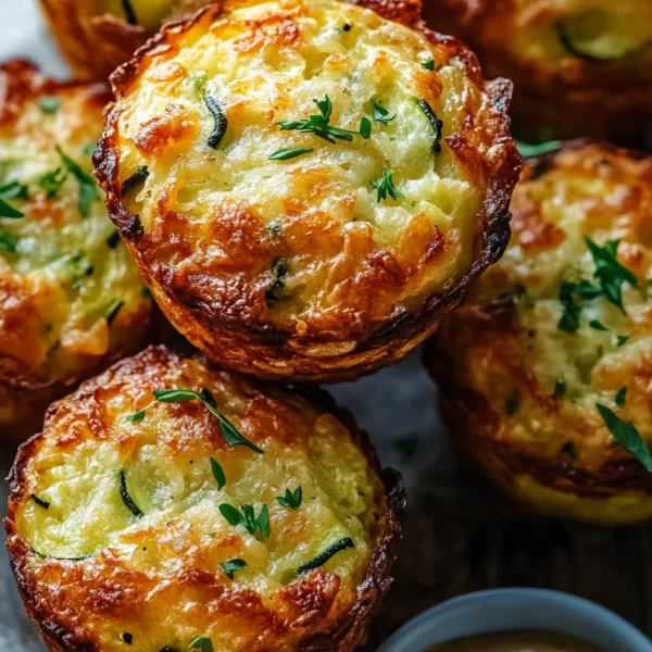 Crispy Parmesan Zucchini Potato Muffins
