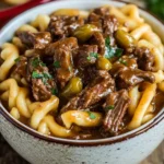 Crock Pot Mississippi Beef Noodles