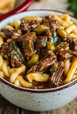 Crock Pot Mississippi Beef Noodles