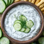 Cucumber Dip with Sour Cream and Dill