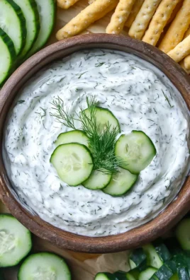 Cucumber Dip with Sour Cream and Dill