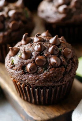 Double Chocolate Zucchini Muffins