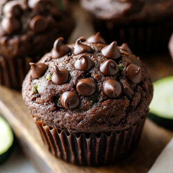 Double Chocolate Zucchini Muffins