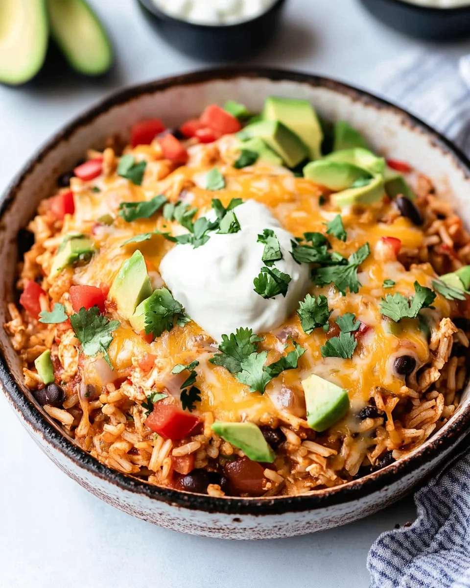 Easy Chicken Burrito Casserole