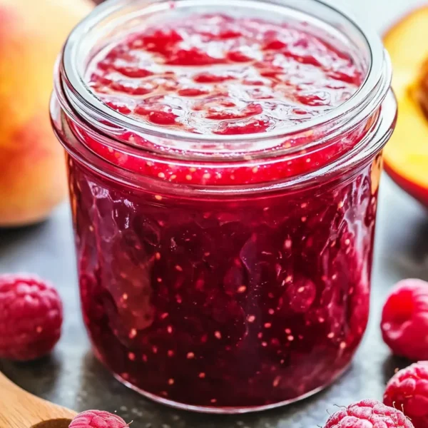 Easy Raspberry Peach Jam