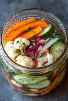 Easy Refrigerator Pickled Vegetables Recipe - Quick & Tangy!