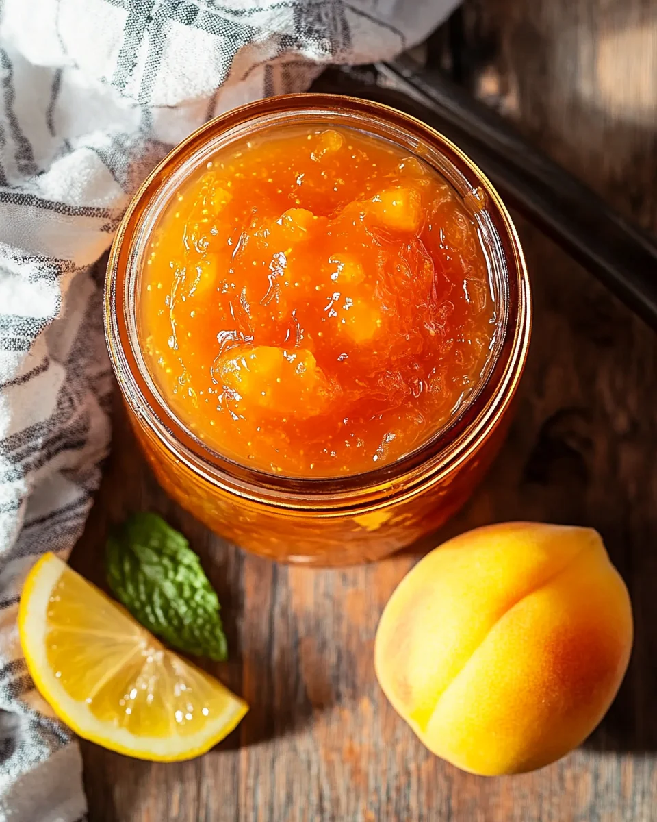 French Peach Jam Recipe