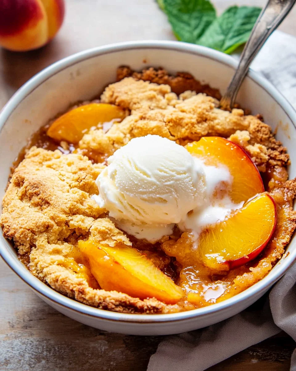 Fresh Peach Cobbler