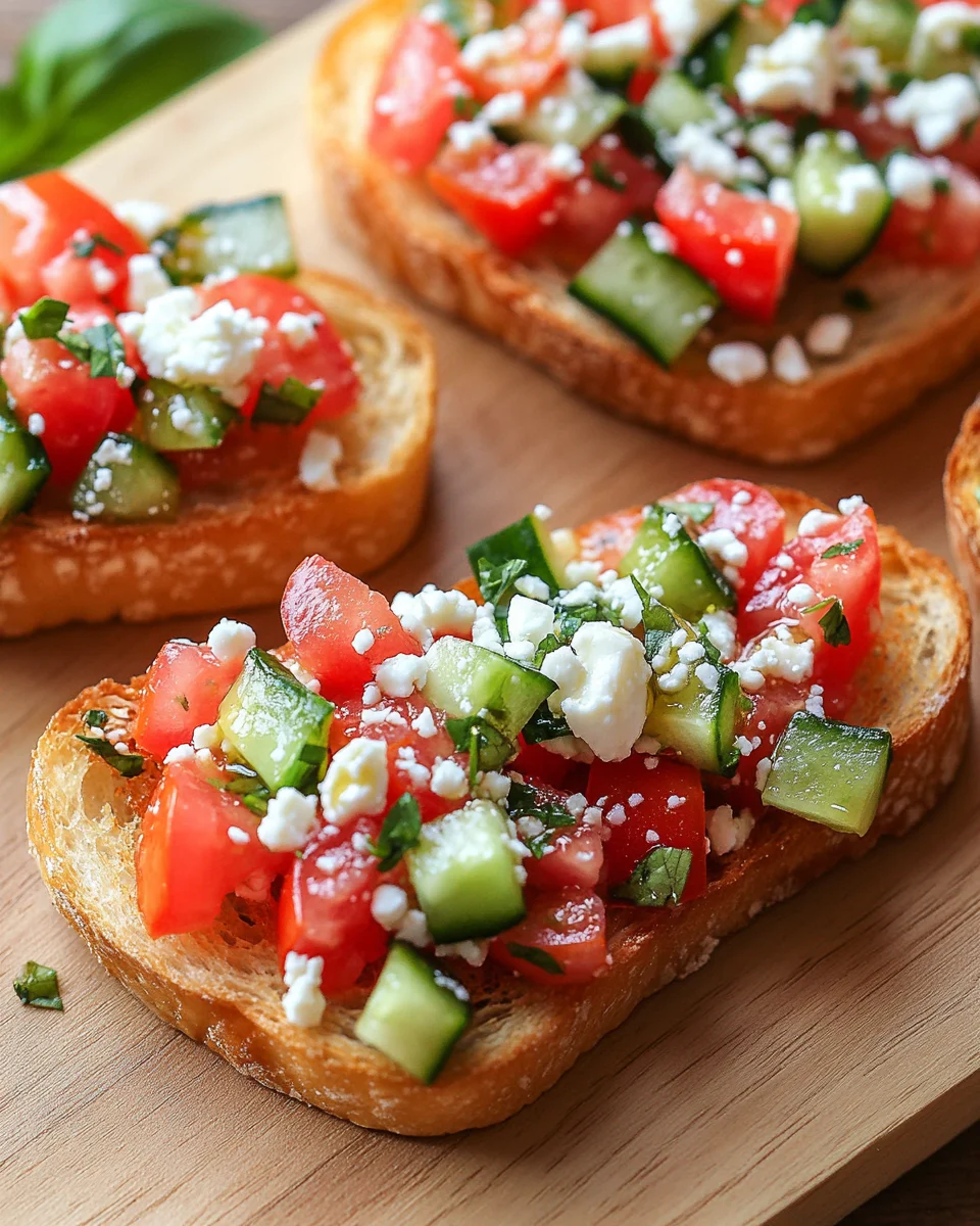 Garden Fresh Mediterranean Bruschetta