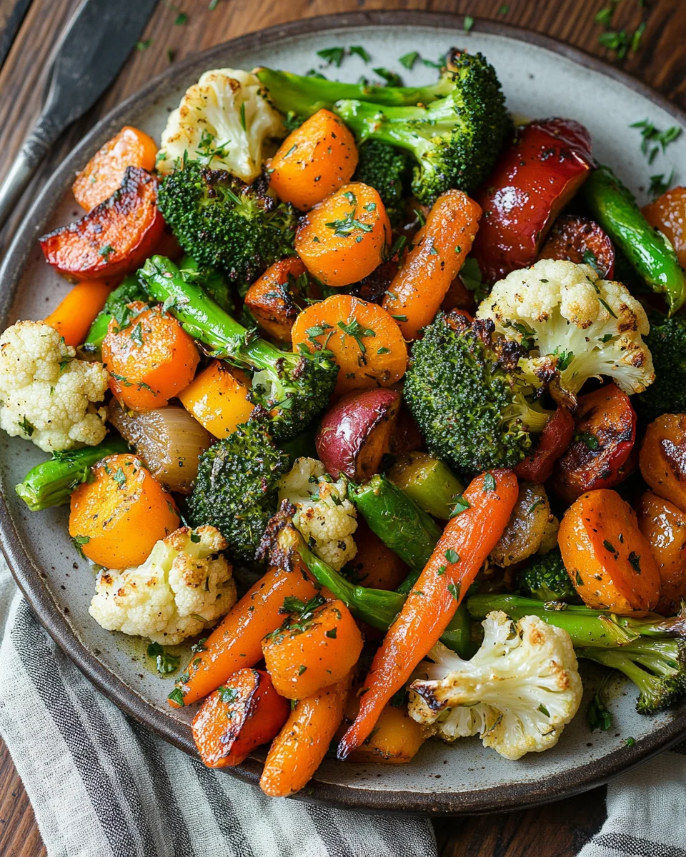 Garlic Roasted Vegetables