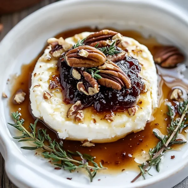 Goat Cheese Appetizer with Fig Jam and Pecans
