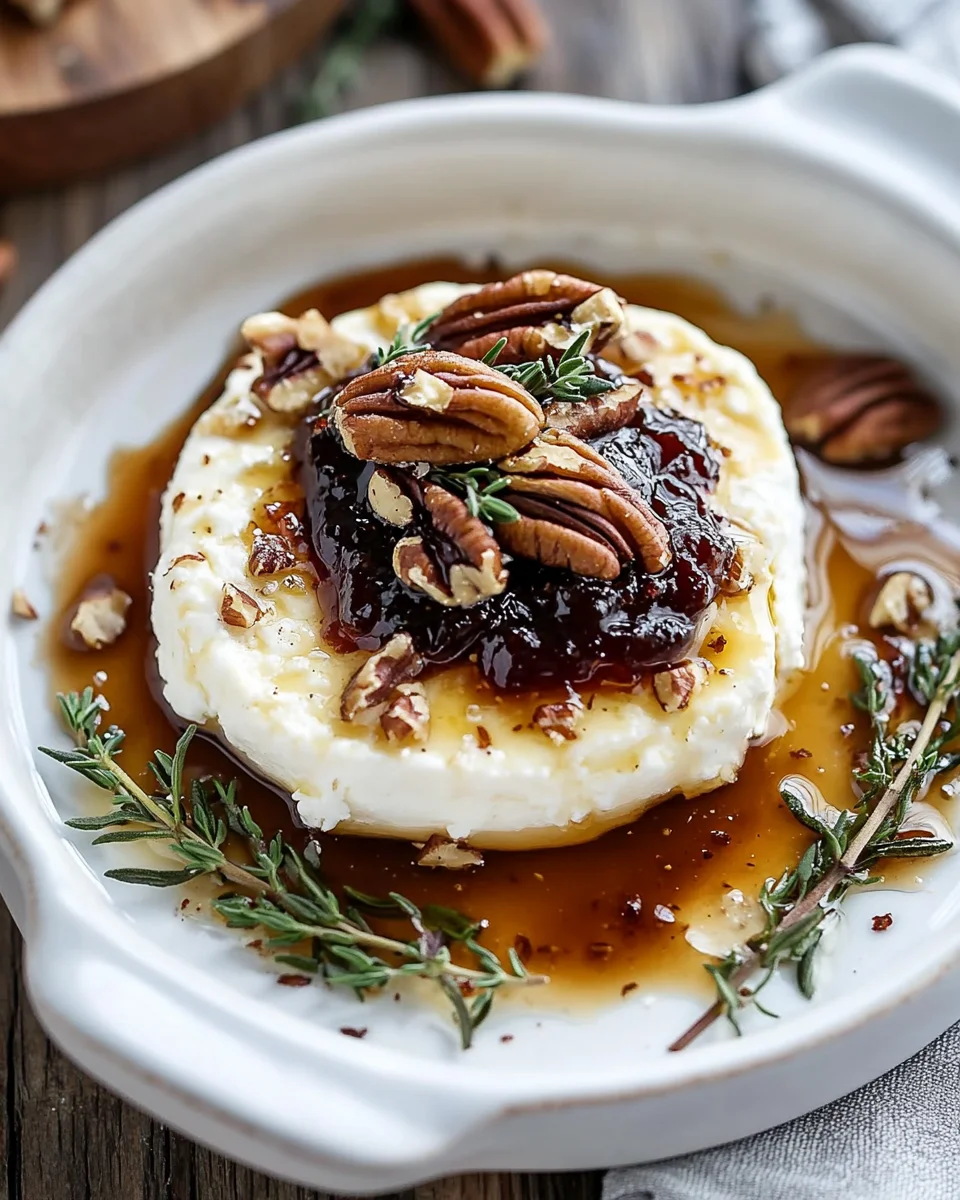 Goat Cheese Appetizer with Fig Jam and Pecans