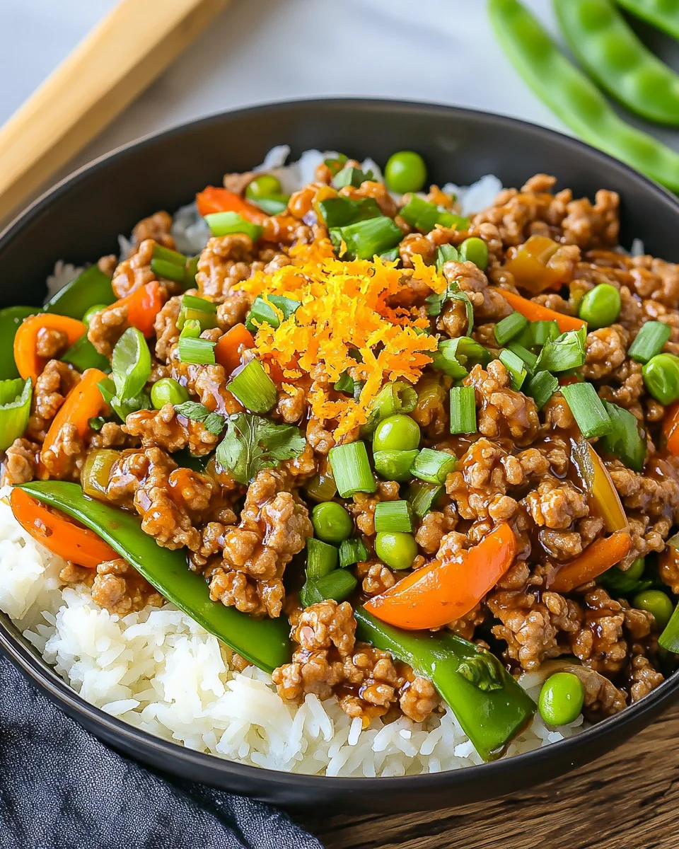Ground Turkey Teriyaki Stir Fry