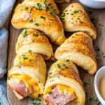 Ham & Cheddar Crescent Roll-Ups