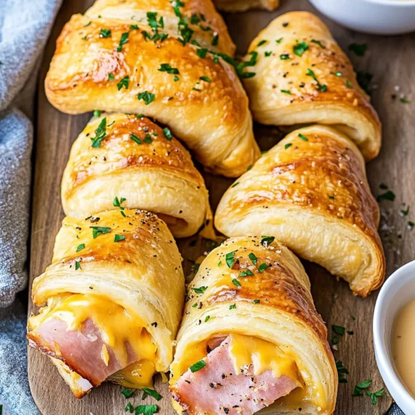 Ham & Cheddar Crescent Roll-Ups