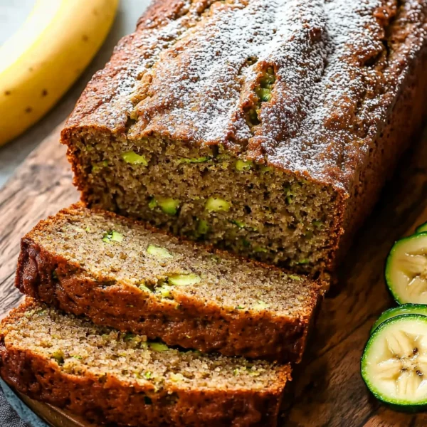Healthy Zucchini Banana Bread