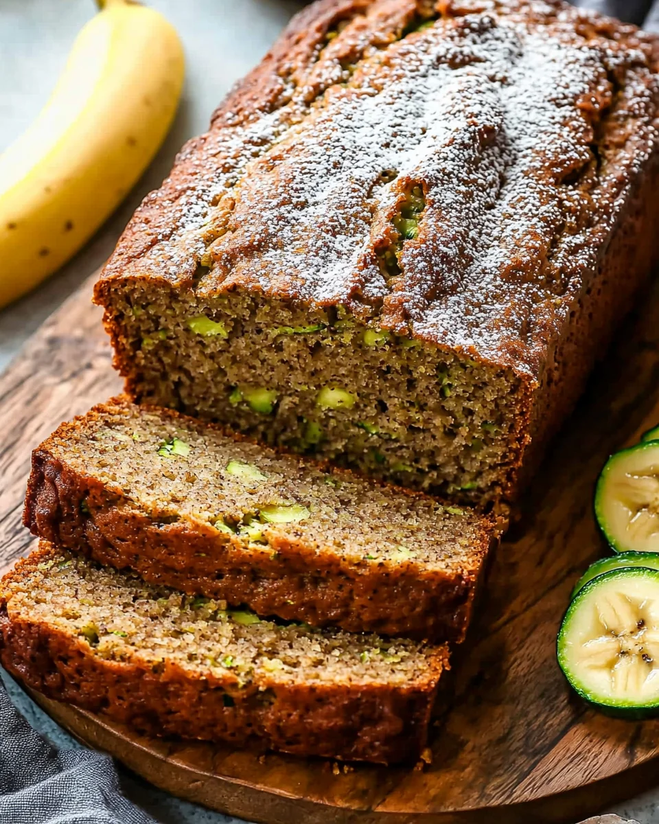 Healthy Zucchini Banana Bread