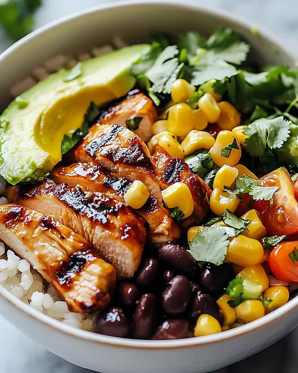 Honey Chipotle Chicken Rice Bowls