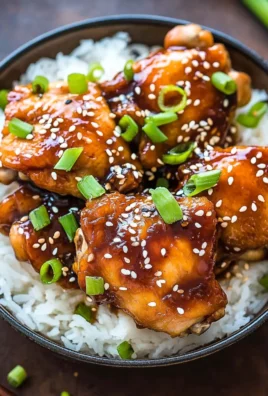 Honey Garlic Slow Cooker Chicken Thighs