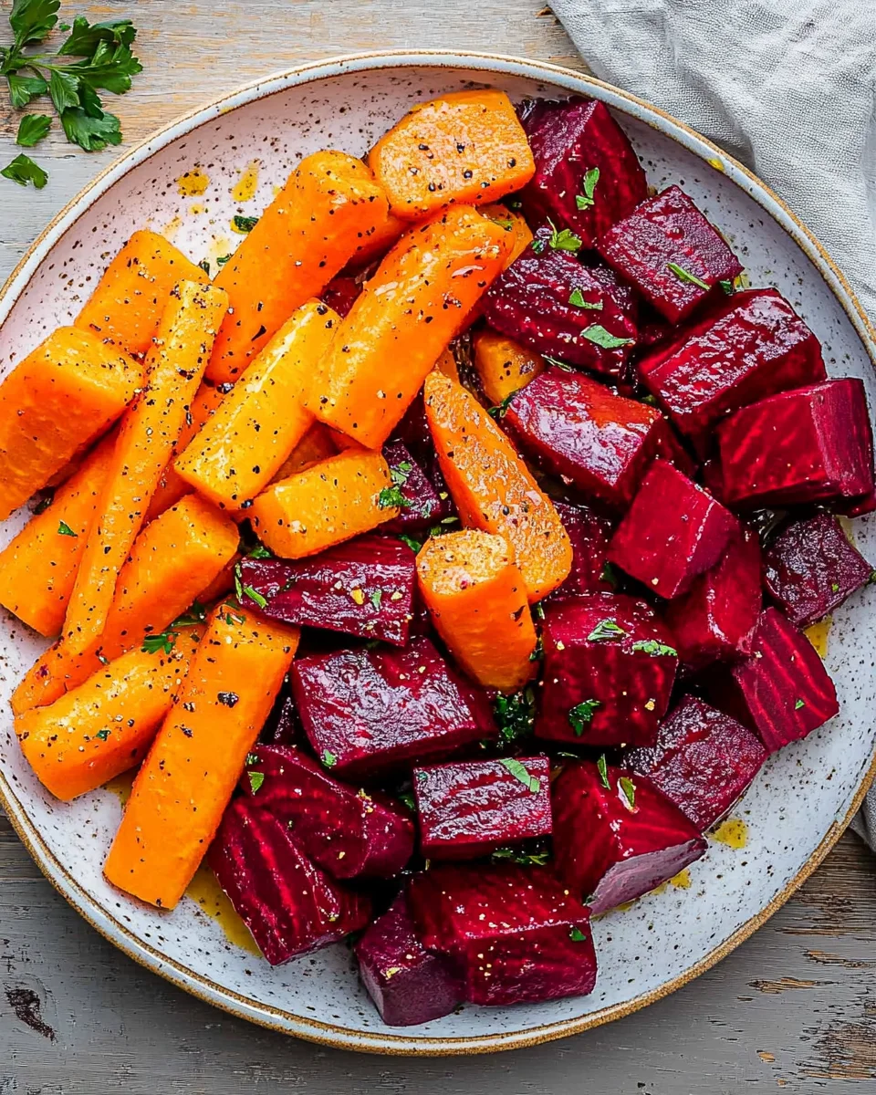 Honey Roasted Beets & Carrots