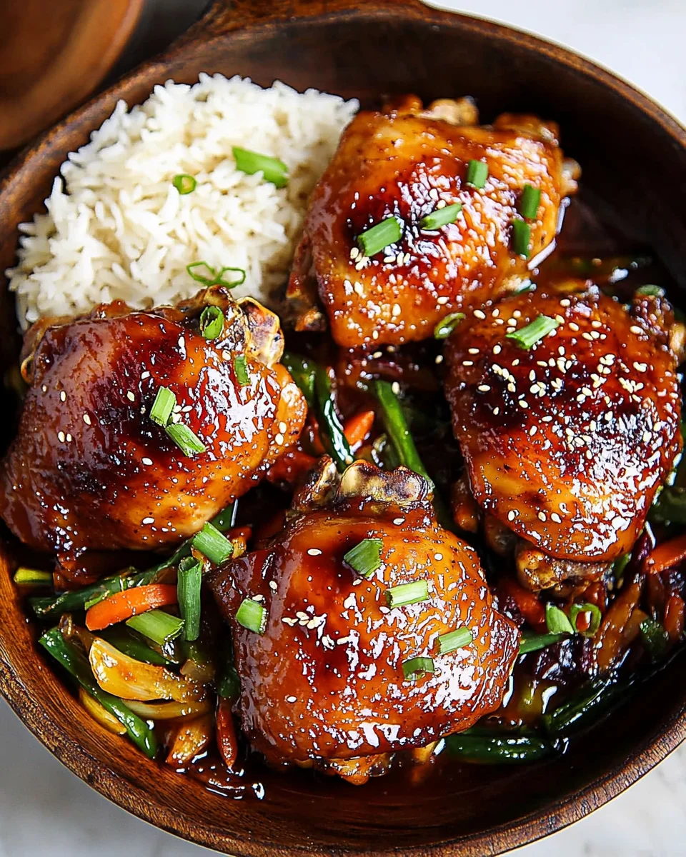 Honey Soy Baked Chicken Thighs