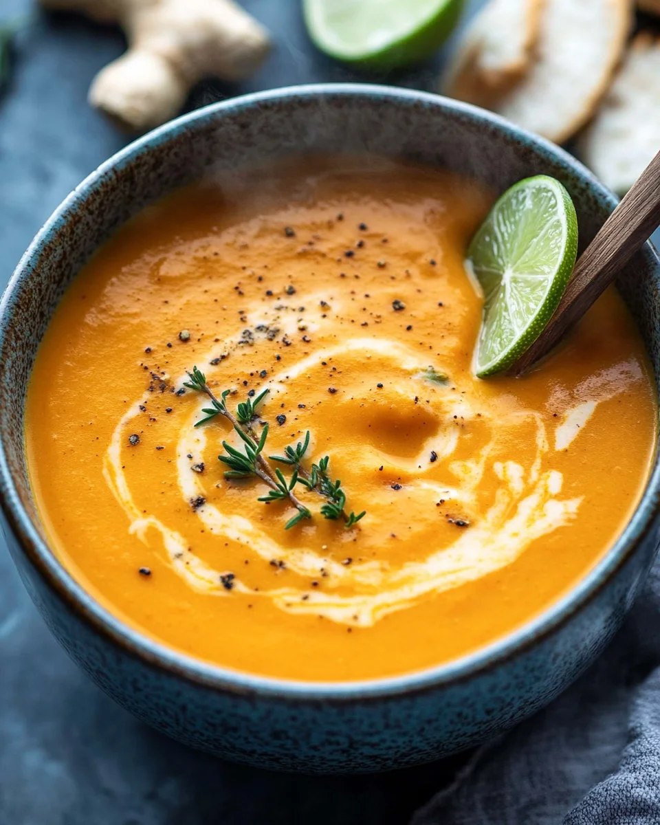 Instant Pot Carrot Ginger Soup (Vegan)