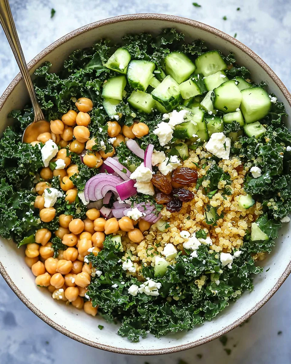 Kale Quinoa Salad - With Lemon Dressing