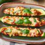 Keto Chicken Parmesan Zucchini Boats (Easy & Healthy!)